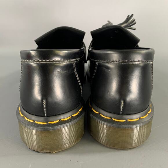 DR. MARTENS Size 9 Black Leather Eyelash & Tassel Loafers main image 9